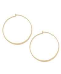Always elegant. Studio Silver's endless hoop earrings, set in 18k gold over sterling silver, evoke a classic cool perfect for any occasion. Approximate diameter: 1-1/2 inches. Always elegant. Studio Silver's endless hoop earrings, set in 18k gold over sterling silver, evoke a classic cool perfect for any occasion. Approximate diameter: 1-1/2 inches.