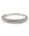 All-around crystals embed a studded, polished bangle from Lauren Ralph Lauren.