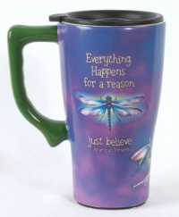 Spoontiques Everything Happens Ceramic Travel Mug Spoontiques Everything Happens Ceramic Travel Mug