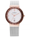 Durable mesh and faceted glass add both style and toughness to this Skagen Denmark watch.