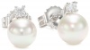 Majorica 8mm White Studs and Cubic Zirconia Earrings