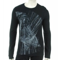 Alfani Waffle Long Sleeve Graphic Shirt Navy Combo XL Alfani Waffle Long Sleeve Graphic Shirt Navy Combo XL