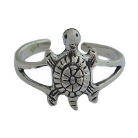 Hawaiian Sea Turtle Sterling Silver Toe Ring Jewelry Hawaiian Sea Turtle Sterling Silver Toe Ring Jewelry