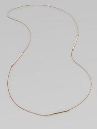 Radiant 18k goldplated sterling silver bar stations are accented in sparkling diamonds for a modern and elegant design. 18k goldplated sterling silverDiamonds, .06 tcwLength, about 36Slip-on styleMade in USA Radiant 18k goldplated sterling silver bar stations are accented in sparkling diamonds for a modern and elegant design. 18k goldplated sterling silverDiamonds, .06 tcwLength, about 36Slip-on styleMade in USA