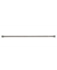 Hang shower curtains and bath towels with ease, no matter how big or small the space! The Forma Ultra Tension shower curtain rod securely fits between two walls without any mounting hardware or messy installation. Featuring brushed stainless steel. Hang shower curtains and bath towels with ease, no matter how big or small the space! The Forma Ultra Tension shower curtain rod securely fits between two walls without any mounting hardware or messy installation. Featuring brushed stainless steel.