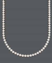 Traditional excellence. Add class with this A grade, cultured freshwater pearl necklace (6-7 mm) by Belle de Mer. Clasp crafted in 14k gold. Approximate length: 16 inches. Traditional excellence. Add class with this A grade, cultured freshwater pearl necklace (6-7 mm) by Belle de Mer. Clasp crafted in 14k gold. Approximate length: 16 inches.