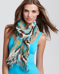 Want the perfect accessory for spring? Try a colorful ikat printed scarf from Theodora & Callum. It's lightweight and totally chic. Want the perfect accessory for spring? Try a colorful ikat printed scarf from Theodora & Callum. It's lightweight and totally chic.