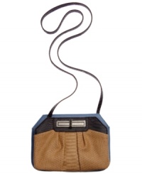 Compact with cool colorblocking, this irresistible crossbody from RACHEL Rachel Roy is the perfect take-anywhere companion. Faux python-embossed leather is punctuated with an on-trend turn lock closure, while the interior offers room for your everyday essentials. Compact with cool colorblocking, this irresistible crossbody from RACHEL Rachel Roy is the perfect take-anywhere companion. Faux python-embossed leather is punctuated with an on-trend turn lock closure, while the interior offers room for your everyday essentials.