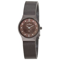 Skagen Women's 233XSDD1 Steel Brown Swarovski Crystal Dial Watch Skagen Women's 233XSDD1 Steel Brown Swarovski Crystal Dial Watch
