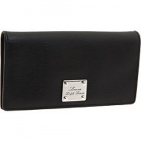 LAUREN by Ralph Lauren Newbury Slim Wallet (Black) LAUREN by Ralph Lauren Newbury Slim Wallet (Black)