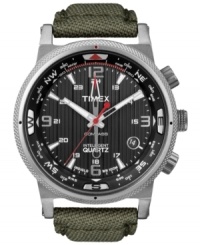 With a rugged design and practical functionality, the Intelligent Quartz Compass timepiece from Timex is the perfect choice when you need help finding the way. With a rugged design and practical functionality, the Intelligent Quartz Compass timepiece from Timex is the perfect choice when you need help finding the way.
