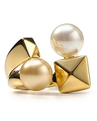 Majorica Art Deco Round Pearls Ring Majorica Art Deco Round Pearls Ring