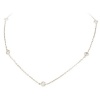 Studio 925 Amelia White Cubic Zirconia Sterling Silver Necklace (Length 18 Inches)