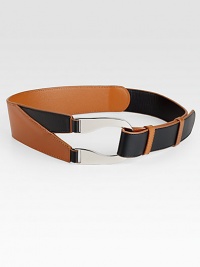 Featuring a striking, alloy-plated buckle, a horseshoe-shaped belt with unmistakable style.About 2 wideLeatherImported Featuring a striking, alloy-plated buckle, a horseshoe-shaped belt with unmistakable style.About 2 wideLeatherImported