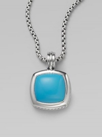 From the Albion Collection. Vibrant, smooth turquoise is richly framed in sterling silver.Turquoise Sterling silver About ½ square Imported Please note: necklace sold separately. From the Albion Collection. Vibrant, smooth turquoise is richly framed in sterling silver.Turquoise Sterling silver About ½ square Imported Please note: necklace sold separately.