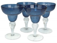 Artland Iris Margarita, 8-Ounce, Slate Blue, Set of 4