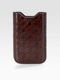 A slipcase for the iPhone® user who appreciates elegant craftsmanship as much as on-the-go style in embossed calfskin leather. Leather Accommodates all iPhone 4/4S models 3½W X 5H Made in Italy A slipcase for the iPhone® user who appreciates elegant craftsmanship as much as on-the-go style in embossed calfskin leather. Leather Accommodates all iPhone 4/4S models 3½W X 5H Made in Italy