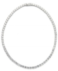 Classically elegant. Eliot Danori's traditional style incorporates both cubic zirconias and crystals (29 ct. t.w.) for a look that sparkles from every angle. Crafted from silver tone mixed metal. Approximate length: 16 inches. Classically elegant. Eliot Danori's traditional style incorporates both cubic zirconias and crystals (29 ct. t.w.) for a look that sparkles from every angle. Crafted from silver tone mixed metal. Approximate length: 16 inches.
