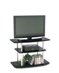 Convenience Concepts 131020 3-Tier TV Stand for Flat Panel TV's up to 32-Inch or 80-Pound, Black Convenience Concepts 131020 3-Tier TV Stand for Flat Panel TV's up to 32-Inch or 80-Pound, Black