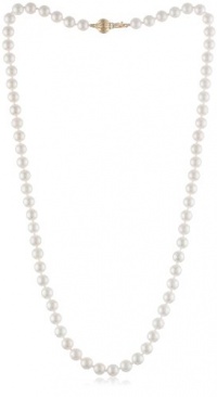 14k Gold with 6.5-7mm Akoya Cultured Pearl Necklace 14k Gold with 6.5-7mm Akoya Cultured Pearl Necklace