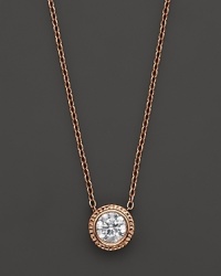 Diamond Solitaire 14K Rose Gold Pendant Necklace, 0.50 ct. t.w. Diamond Solitaire 14K Rose Gold Pendant Necklace, 0.50 ct. t.w.