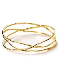 With an overlapping design that is reminiscent of unruly vines, this 18-karat gold plated bracelet from Gorjana works a vibe that is as refined as it is natural. With an overlapping design that is reminiscent of unruly vines, this 18-karat gold plated bracelet from Gorjana works a vibe that is as refined as it is natural.