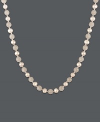 Add a sweet strand of shimmer to your look. Pink cultured freshwater pearls (6-6-1/2 mm) and rose quartz beads (102-1/3 ct. t.w.) appeal to the senses in this polished look. Clasp and bead accents (2 mm) set in sterling silver. Approximate length: 18 inches. Add a sweet strand of shimmer to your look. Pink cultured freshwater pearls (6-6-1/2 mm) and rose quartz beads (102-1/3 ct. t.w.) appeal to the senses in this polished look. Clasp and bead accents (2 mm) set in sterling silver. Approximate length: 18 inches.