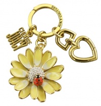 Juicy Couture Flower with Ladybug Key Chain Fob Charm Juicy Couture Flower with Ladybug Key Chain Fob Charm