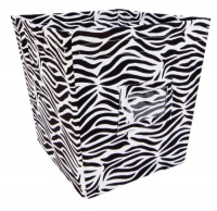 Trend Lab Fabric Storage Bin, Zebra Print, Medium Trend Lab Fabric Storage Bin, Zebra Print, Medium