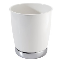 InterDesign York Can 2, White/ Chrome InterDesign York Can 2, White/ Chrome