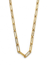 THE LOOKRectangle links18k electroplated gold Logo charmHook closureTHE MEASUREMENTLength, about 66ORIGINMade in Italy THE LOOKRectangle links18k electroplated gold Logo charmHook closureTHE MEASUREMENTLength, about 66ORIGINMade in Italy