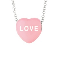 Sweetheart Jewelry Sterling Silver 12mm Colored Enamel Heart Pendant Necklace Sweetheart Jewelry Sterling Silver 12mm Colored Enamel Heart Pendant Necklace