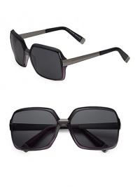 THE LOOKOversized rounded square style Gradient acetate framesMetal armsLogo accented temples and end-pieces UVA and UVB protection Signature case includedORIGINMade in Italy THE LOOKOversized rounded square style Gradient acetate framesMetal armsLogo accented temples and end-pieces UVA and UVB protection Signature case includedORIGINMade in Italy