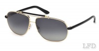 Tom Ford ADRIAN FT0243 Sunglasses TF243 Color 28D Shiny Gold / Smoke Polarized TF 243 Tom Ford ADRIAN FT0243 Sunglasses TF243 Color 28D Shiny Gold / Smoke Polarized TF 243