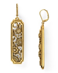 Stunning style from T Tahari, these bold statement earrings bring instant glamor to your look, cast in plated metal with ornate stone detailing. Stunning style from T Tahari, these bold statement earrings bring instant glamor to your look, cast in plated metal with ornate stone detailing.