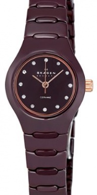 Skagen Women's 816XSDXC1 Ceramic Brown Ceramic Watch Skagen Women's 816XSDXC1 Ceramic Brown Ceramic Watch
