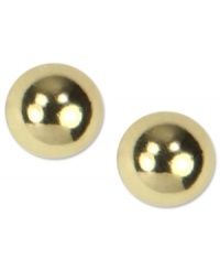 Everyday classics. Stay on the ball with these golden stud earrings by Jones New York. Crafted in gold tone mixed metal. Approximate diameter: 1/2 inch. Everyday classics. Stay on the ball with these golden stud earrings by Jones New York. Crafted in gold tone mixed metal. Approximate diameter: 1/2 inch.