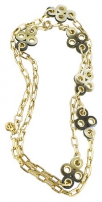 Tory Burch Horn Clover Necklace Gold Tory Burch Horn Clover Necklace Gold