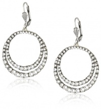 Anne Koplik Jewelry Swarovski Double Open Encrusted Circle Earrings Anne Koplik Jewelry Swarovski Double Open Encrusted Circle Earrings