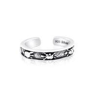 925 Sterling Silver Turtle Toe Ring, One Size Fits All 925 Sterling Silver Turtle Toe Ring, One Size Fits All
