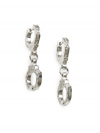 THE LOOKHandcuff drop earringsTop cuff in polished gold, edged with diamondsBottom cuff set with diamonds on both sidesPiercedTHE FITDrop, about 1¼THE MATERIALDiamonds, 0.45 tcw14k white goldORIGINImported THE LOOKHandcuff drop earringsTop cuff in polished gold, edged with diamondsBottom cuff set with diamonds on both sidesPiercedTHE FITDrop, about 1¼THE MATERIALDiamonds, 0.45 tcw14k white goldORIGINImported