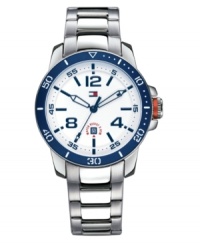 Tommy Hilfiger creates all-American watch designs with subtle touches of red, white and blue. Tommy Hilfiger creates all-American watch designs with subtle touches of red, white and blue.