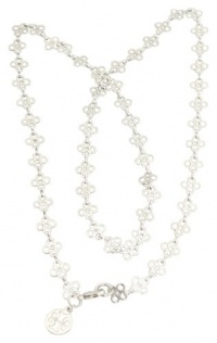 Tory Burch Mini Clover Necklace Silver Tory Burch Mini Clover Necklace Silver