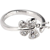 Sterling Silver 925 Cubic Zirconia Paved Butterfly Adjustable Toe Ring Sterling Silver 925 Cubic Zirconia Paved Butterfly Adjustable Toe Ring