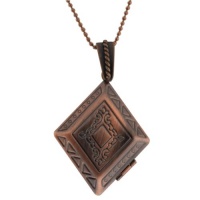 Stunning Engraved Locket Pendant 30X40mm With 28 Chain Stunning Engraved Locket Pendant 30X40mm With 28 Chain