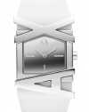 Armani Exchange Mens A|X White Rubber Strap Watch
