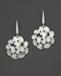 From the Mauresque collection, bold sterling silver earrings with white enamel feature a cluster of hearts. By Fifth Season by Roberto Coin. From the Mauresque collection, bold sterling silver earrings with white enamel feature a cluster of hearts. By Fifth Season by Roberto Coin.