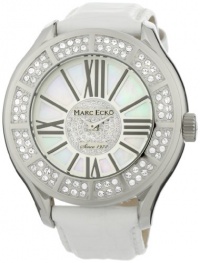 Marc Ecko Men's E15507G1 The Tiani White Leather Strap Watch Marc Ecko Men's E15507G1 The Tiani White Leather Strap Watch