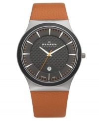 Skagen Denmark has created a new classic with this modern watch. Built with a blend of materials for a handsome design. Skagen Denmark has created a new classic with this modern watch. Built with a blend of materials for a handsome design.