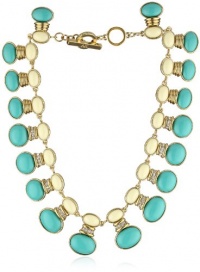 Anne Klein Grove Turq Gold-Tone Collar Necklace Anne Klein Grove Turq Gold-Tone Collar Necklace